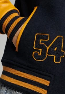 Superdry VINTAGE MIXED VARSITY - Light Jacket - Indigo -Superdry Shop 86634f1d1af1452ebf9eabae5c0c24e7