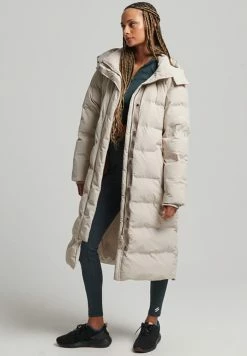 Superdry LONGLINE - Winter Coat - Chateau Gray