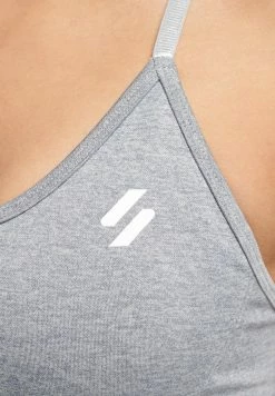 Superdry CONTOUR - Bustier - Grey Marl -Superdry Shop 86a246125cd04b0eb2a1720c8b1cce43