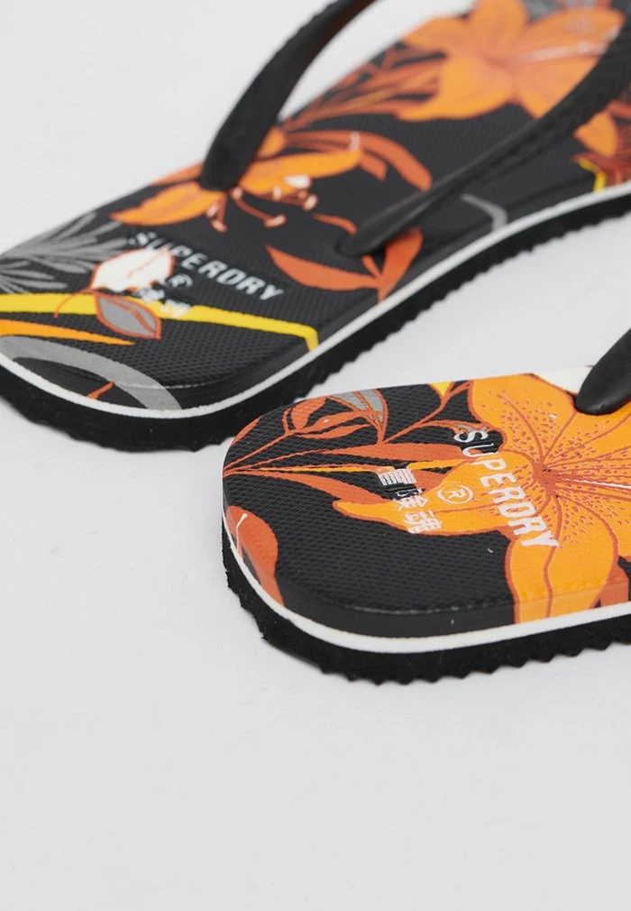 Superdry VINTAGE - T-bar Sandals - Black Lillies 3 Superdry VINTAGE - T-bar Sandals - Black Lillies - Image 3