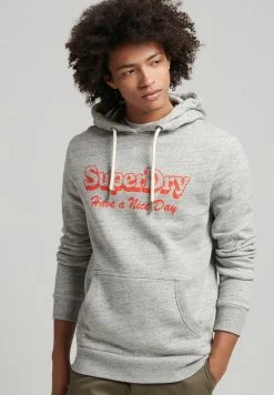 Superdry TRAVEL - Hoodie - Athletic Grey Marl