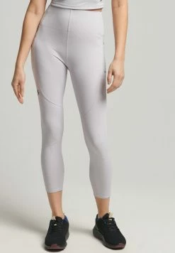Superdry RUN - Leggings - Trousers - Moonlight Grey