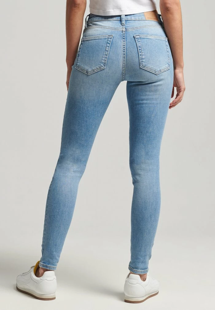 Superdry Jeans Skinny Fit - Monroe Light Blue Indigo 3 Superdry Jeans Skinny Fit - Monroe Light Blue Indigo - Image 3