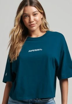 Superdry CORE - Print T-shirt - Sailor Blue