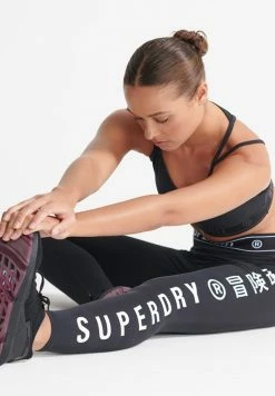 Superdry SPORT TRAINING ELASTIC - Leggings - Black -Superdry Shop 8834d07a7ced441ba91815b9ce8c84b7