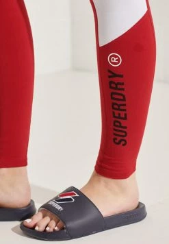 Superdry ACTIVE LIFESTYLE - Leggings - Trousers - Varsity Red -Superdry Shop 884bbbb29dc048f9b1d87e8b83198d79