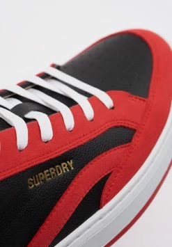 Superdry VEGAN BASKET LUX LOW - Trainers - Bison Black/americana Red -Superdry Shop 88510423491b49028f68e8aa3fcc7059