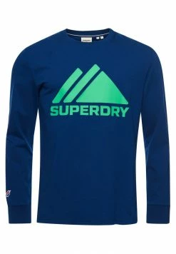 Superdry MOUNTAIN - Long Sleeved Top - Pilot Mid Blue