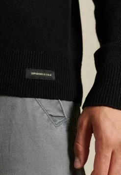 Superdry LIGHTWEIGHT - Jumper - Black -Superdry Shop 88b7e0fc87dc4df698df78c9ab6fa4ef