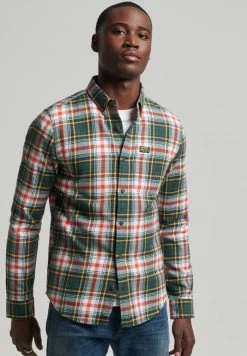 Superdry HERITAGE LUMBERJACK - Shirt - Lambert Check Green