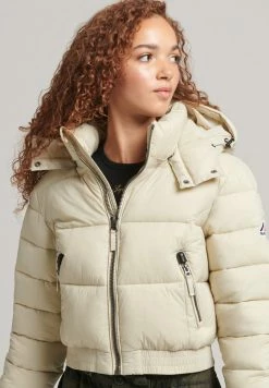 Superdry FUJI - Winter Jacket - Pelican -Superdry Shop 8944b2096ea8457e8554148e3f8ed779