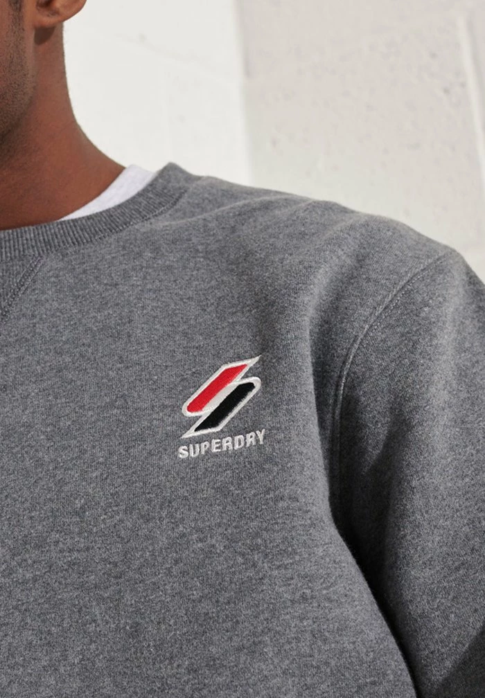 Superdry STYLE ESSENTIAL CREW NECK - Sweatshirt - Mid Grey Marl 3 Superdry STYLE ESSENTIAL CREW NECK - Sweatshirt - Mid Grey Marl - Image 3