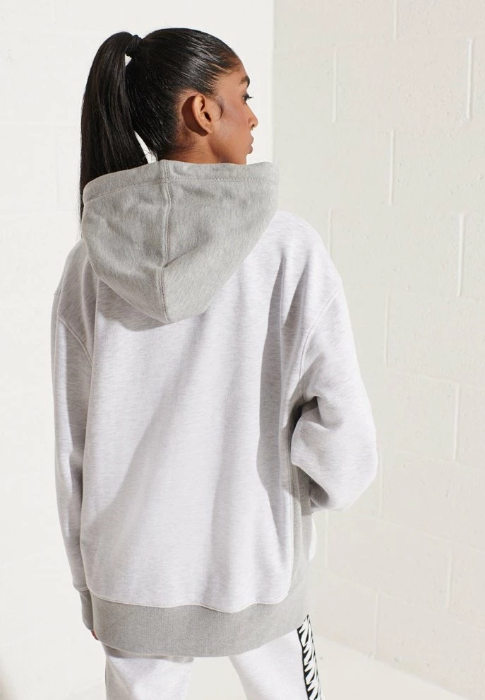 Superdry VARSITY ARCH - Hoodie - Ice Marl 2 Superdry VARSITY ARCH - Hoodie - Ice Marl - Image 2