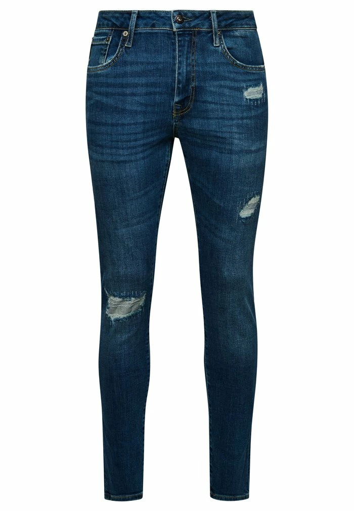 Superdry Slim Fit Jeans - Stanton Bright Blue Rip 6 Superdry Slim Fit Jeans - Stanton Bright Blue Rip - Image 6