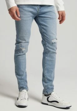 Superdry Jeans Skinny Fit - Beak Beat Up Blue