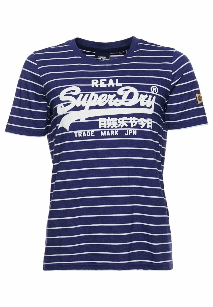 Superdry VINTAGE SOURCE - Print T-shirt - Frontier Blue Marl 4 Superdry VINTAGE SOURCE - Print T-shirt - Frontier Blue Marl - Image 4
