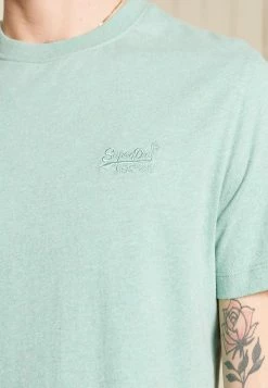 Superdry VINTAGE - Basic T-shirt - Sage Marl -Superdry Shop 8a5bd3e731984ee888eec5169665cdb0