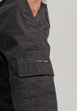 Superdry BAGGY - Cargo Trousers - Washed Black -Superdry Shop 8a656502bf60435aad080b67b0b07a7f