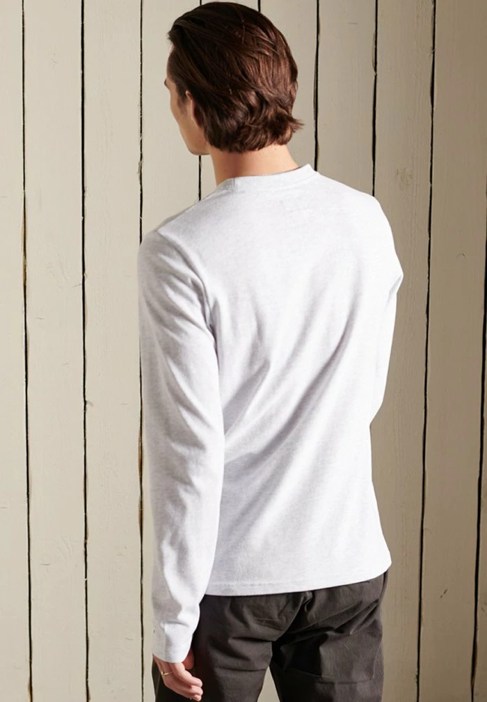 Superdry Long Sleeved Top - Glacier Grey Marl 3 Superdry Long Sleeved Top - Glacier Grey Marl - Image 3