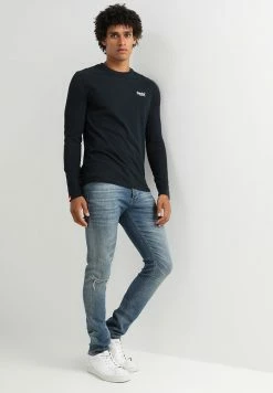 Superdry ORANGE LABEL VINTAGE TEE - Long Sleeved Top - Eclipse Navy -Superdry Shop 8b6c4ec022334d07b778f36c0ce273f5