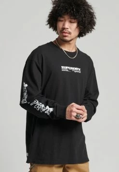 Superdry X SURPLUS LONG SLEEVE - Long Sleeved Top - Black