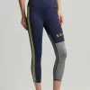 Superdry TRAINING GRAPHIC - Leggings - Trousers - Rich Navy Grey Marl