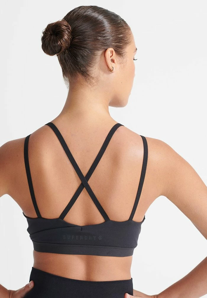 Superdry SPORT FLEX CROSS BACK - Bustier - Black 2 Superdry SPORT FLEX CROSS BACK - Bustier - Black - Image 2