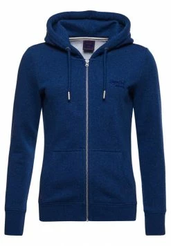 Superdry VINTAGE LOGO EMBROIDERED - Zip-up Sweatshirt - Bright Blue Marl -Superdry Shop 8c29798aaa1b44418eb00b8048bfdbf0