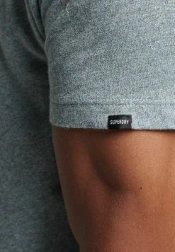 Superdry VINTAGE LOGO MICRO - Basic T-shirt - Coastal Blue Grit -Superdry Shop 8c38c89187f545d39383473a9c9101bf