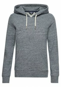 Superdry VINTAGE LOGO EMBOSSED - Hoodie - Creek Blue Grit Grindle -Superdry Shop 8c3e7c503cb9405f8d2eb6d877985dce