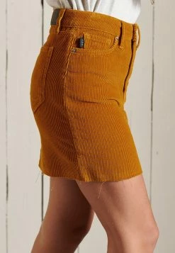 SUPERDRY - Denim Skirt - Turmeric Tan Cord -Superdry Shop 8c8d3620a5544d51a46b3a8cc5ad3f6b