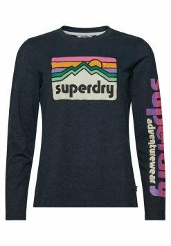 Superdry TERRAIN - Long Sleeved Top - Eclipse Navy -Superdry Shop 8cdbd25ced834eae80891a76deb53f49