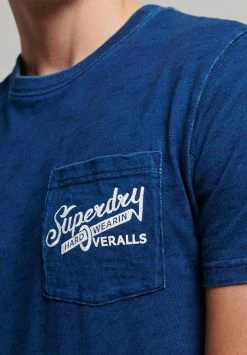 Superdry VINTAGE WALL SIGN - Print T-shirt - Classic Indigo Wash Slub -Superdry Shop 8d0c6be96cf74cd09ae957e4f0c28735