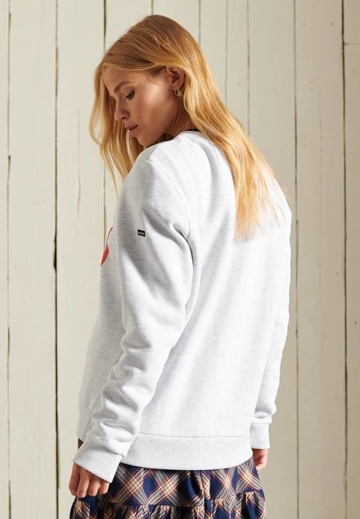 Superdry SCRIPT STYLE - Sweatshirt - Ice Marl 3 Superdry SCRIPT STYLE - Sweatshirt - Ice Marl - Image 3