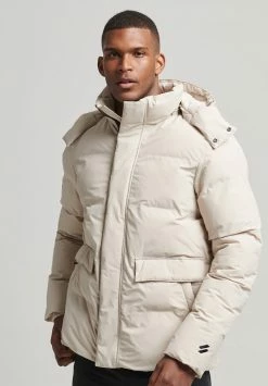 Superdry BOXY PUFFER - Winter Jacket - Chateau Gray