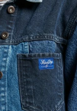 Superdry VINTAGE TONAL TRUCKER - Denim Jacket - Houston Mid Vintage -Superdry Shop 8d9a225eaa95469594e741d1cec0cbca