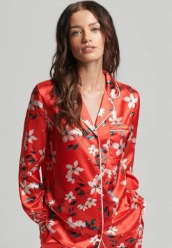 Superdry LONG SLEEVE - Pyjama Top - Wild Rose