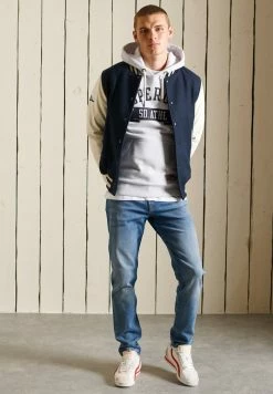Superdry Hoodie - Glacier Grey Marl -Superdry Shop 8dc2193513c94d5381cfb475df3aa062