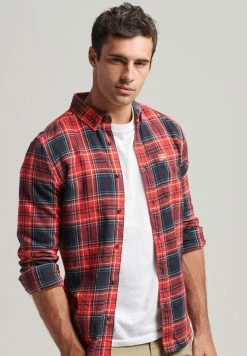 Superdry HERITAGE LUMBERJACK - Shirt - Mottled Red