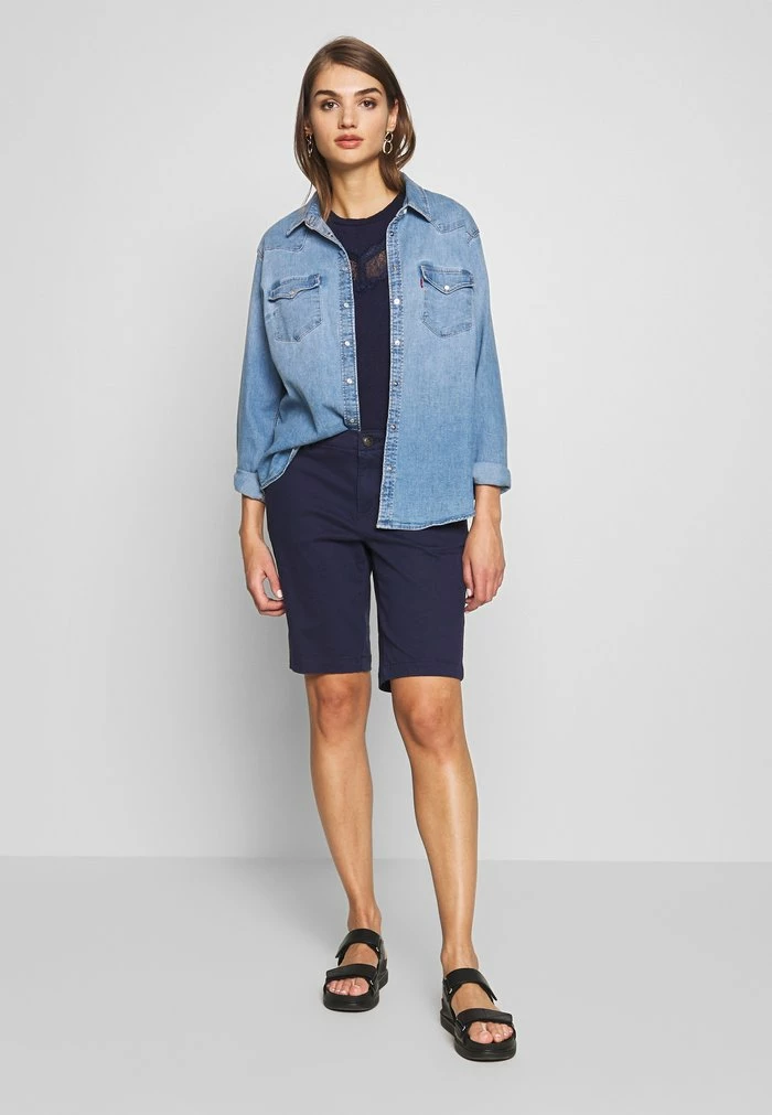 Superdry CITY CHINO SHORT - Shorts - Atlantic Navy 2 Superdry CITY CHINO SHORT - Shorts - Atlantic Navy - Image 2