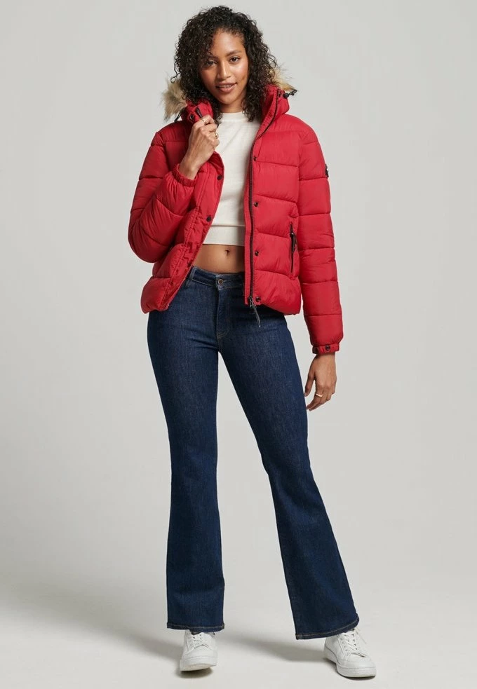 Superdry HOODED MID LAYER - Winter Jacket - Red 2 Superdry HOODED MID LAYER - Winter Jacket - Red - Image 2
