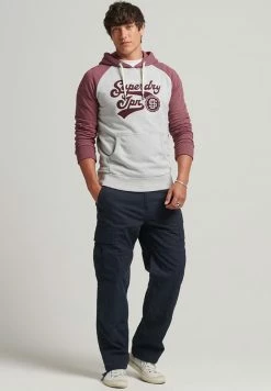Superdry SCRIPTED COLLEGE - Hoodie - Clouded Marl Cherry Marl -Superdry Shop 8e7aad6f3fff48cc8af0ddbfa6da7e2f