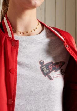 Superdry LONG SLEEVE - Long Sleeved Top - Glacier Grey Marl -Superdry Shop 8e801c553a2347bfa0818c432a5f8b85