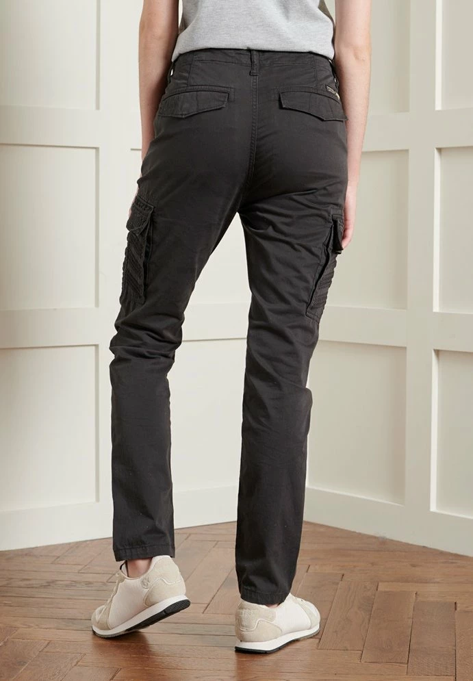 Superdry Cargo Trousers - Embroidered Black 2 Superdry Cargo Trousers - Embroidered Black - Image 2