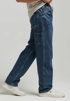 Superdry VINTAGE CARPENTER - Straight Leg Jeans - Palms Dark Blue -Superdry Shop 8f1485c2115a4c209bb74b04f8afbdcc