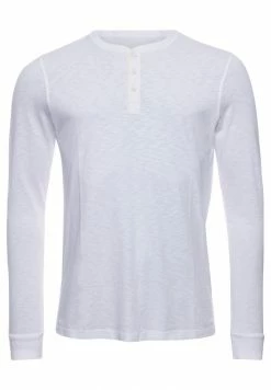 Superdry STUDIOS SLUB HENLEY - Long Sleeved Top - Optic -Superdry Shop 8f3c8e97f19f4005b5a74a65e8a8c436