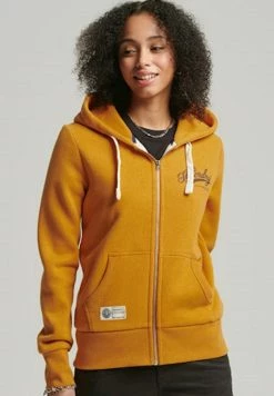 Superdry VINTAGE SCRIPT STYLE COLL - Zip-up Sweatshirt - Thrift Gold Mark