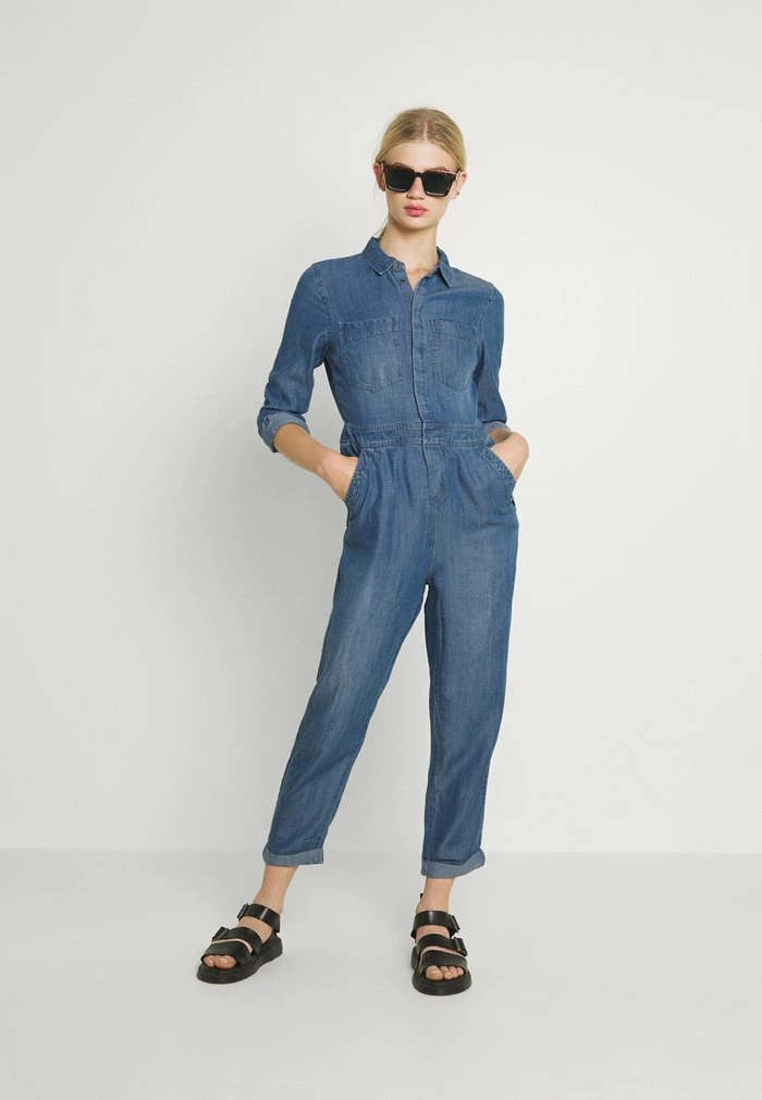 Superdry BOILER - Jumpsuit - Mid Wash 2 Superdry BOILER - Jumpsuit - Mid Wash - Image 2