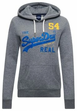 Superdry VINTAGE LOGO SOURCE - Sweatshirt - Rich Charcoal Marl -Superdry Shop 8f64a20e2bd14621a173c15f3aa49484