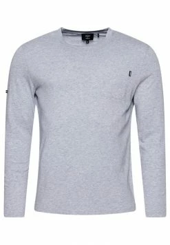 Superdry STUDIOS SLUB - Long Sleeved Top - Mid Grey Marl -Superdry Shop 8f68ea6e8b544787afc008be878519b8